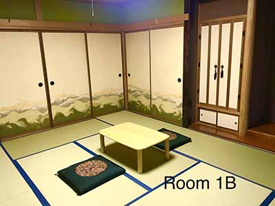 Room 1B prepared for group accommodation