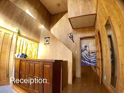 A welcoming detail from inside the traditional Japanese home